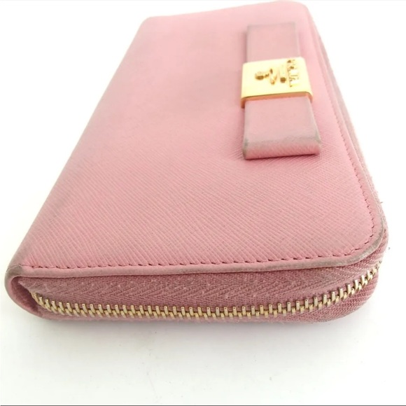 Authentic PRADA Ribbon Pink Leather Wallet - Picture 2 of 12